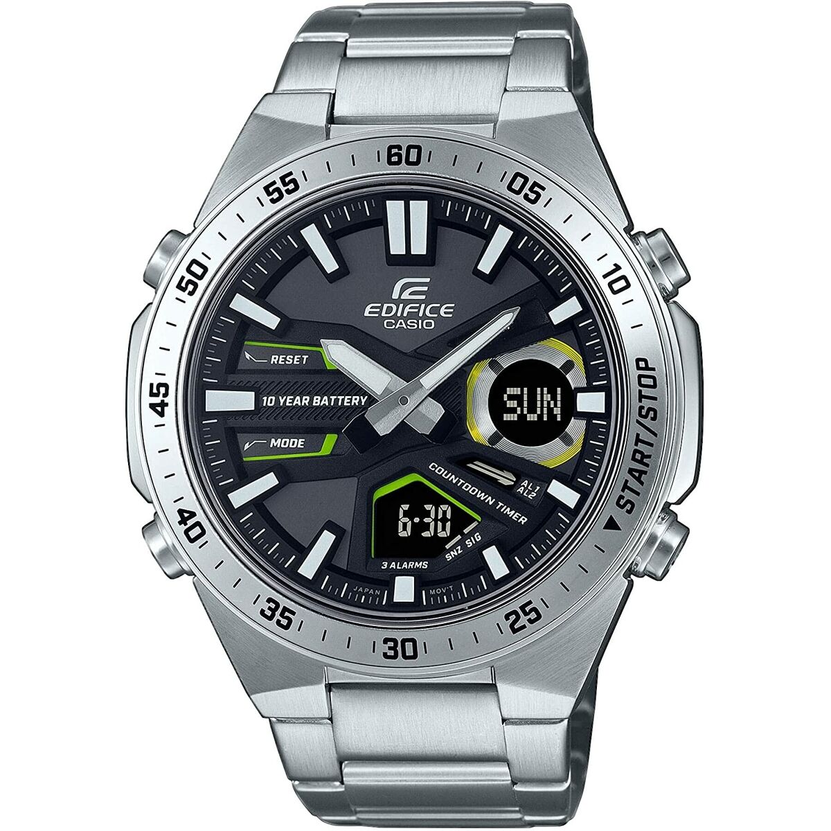 Men's Watch Casio EFV-C110D-1A3VEF Black Silver