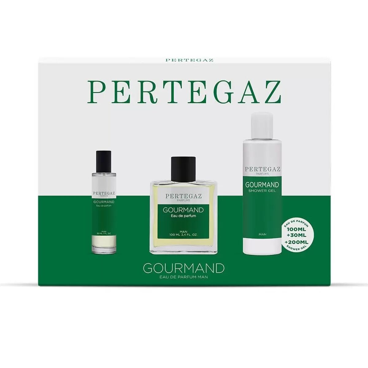 Men's Perfume Set Pertegaz Gourmand EDP 3 Pieces
