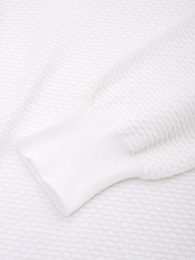 White Cotton Jumper Knitwear