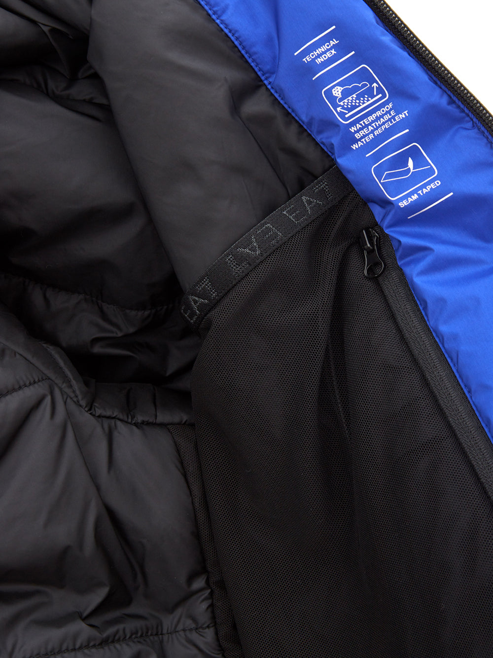 Bicolor Blue/Black Winter Technical Jacket