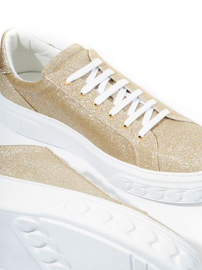 Gold Glitter 'Off Road' Sneaker