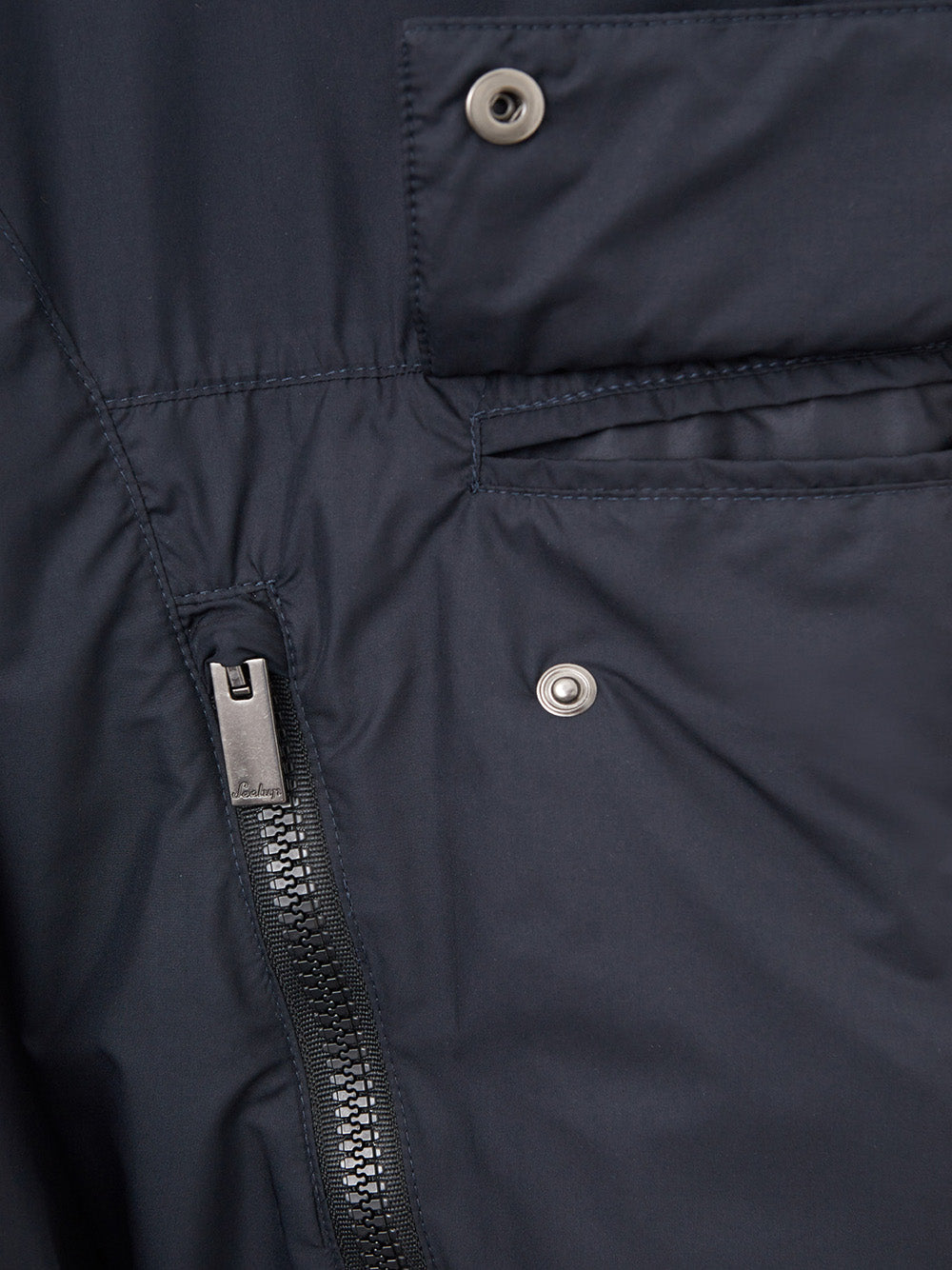 Blue Tech Fabric Jacket-Cape