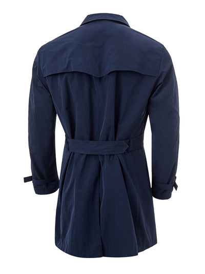 Blue Tech Fabric Classic Trench