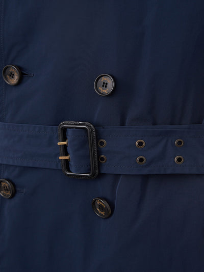 Blue Tech Fabric Classic Trench