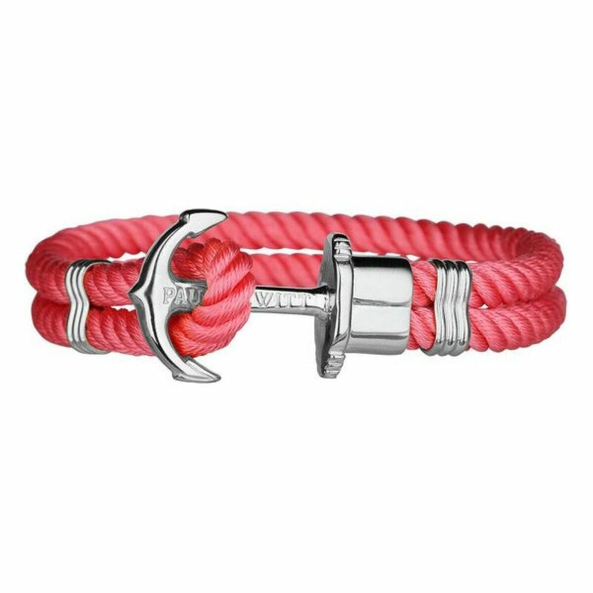Unisex Bracelet Paul Hewitt Silver Pink Nylon