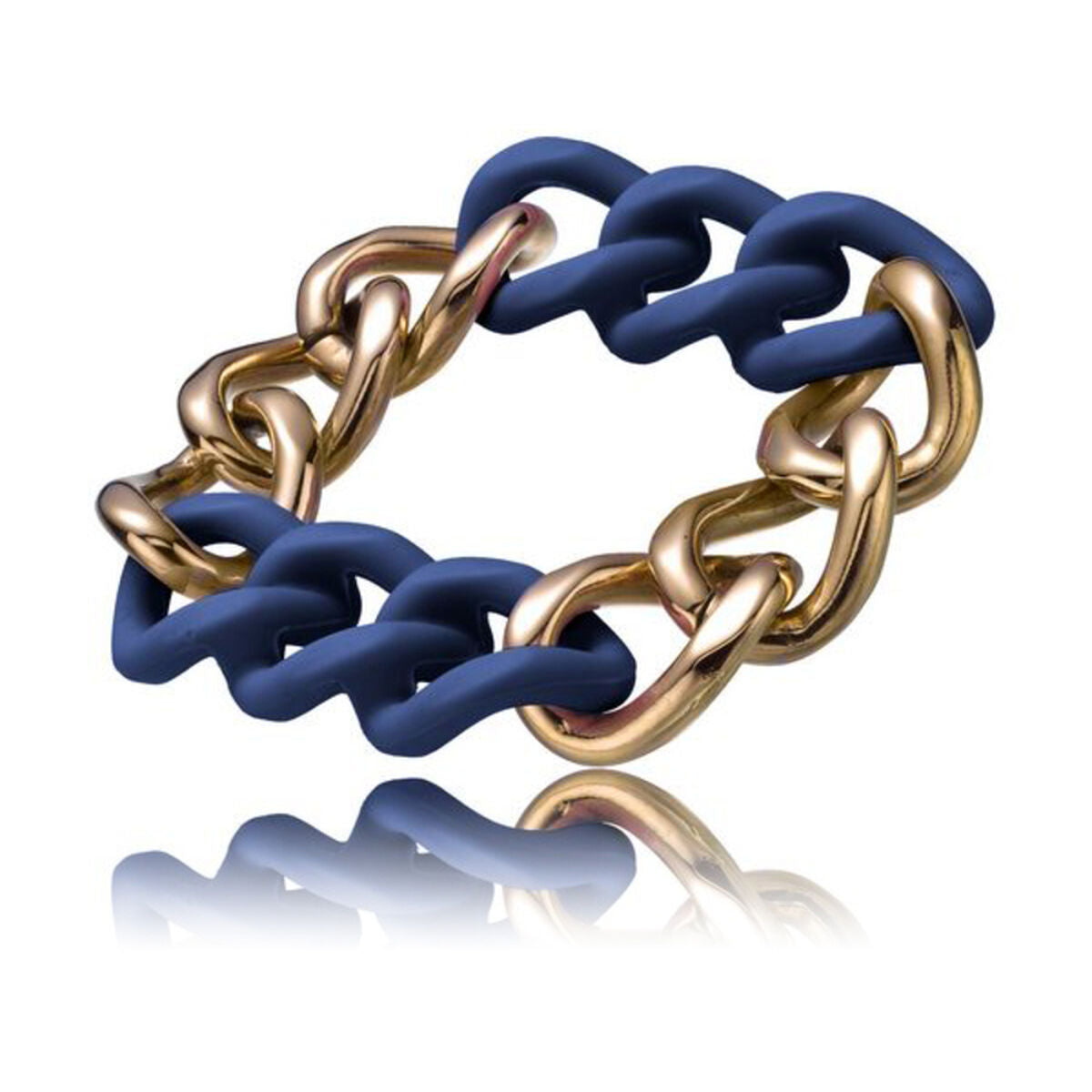 Ladies'Bracelet Time Force TS5148BB Blue Steel Golden