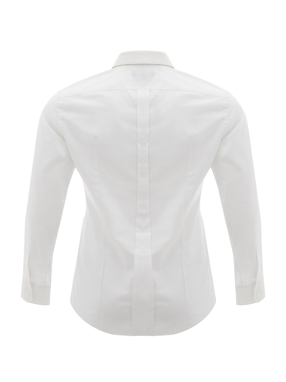 White Slim Fit Cotton Shirt