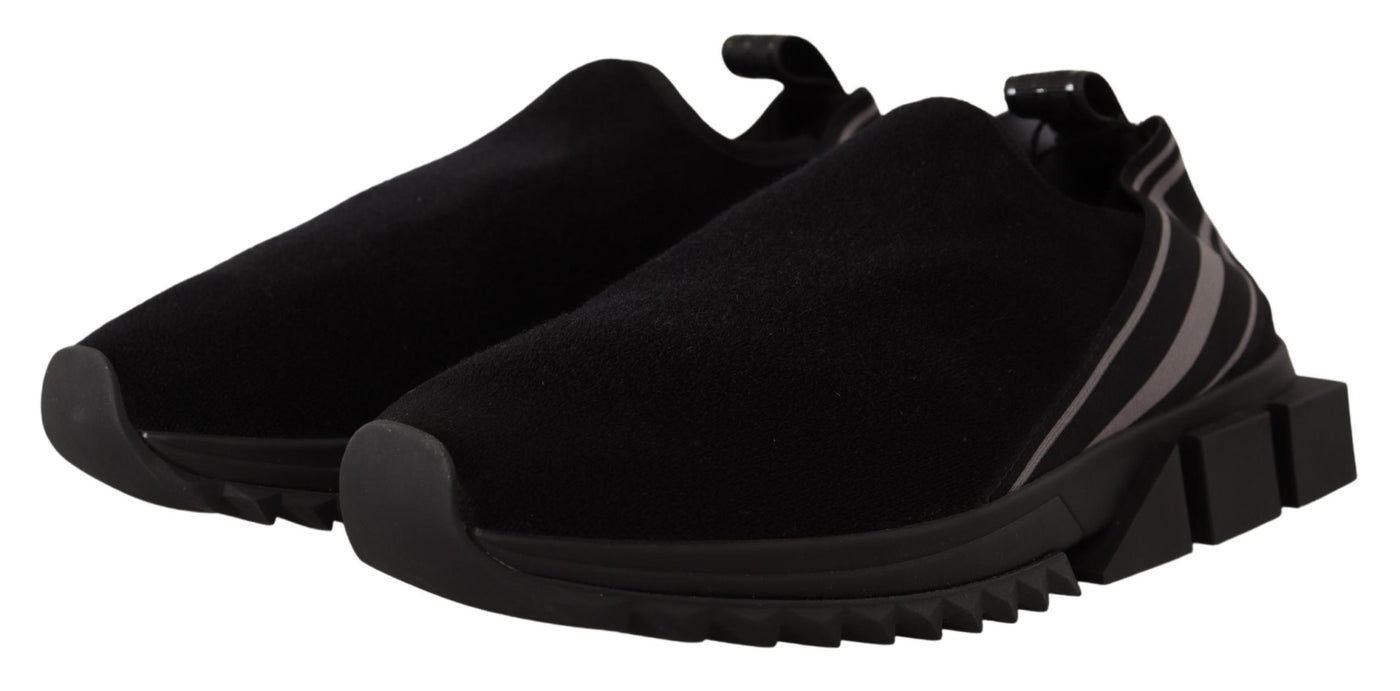 Black Neoprene Stretch Sorrento Sneakers Shoes