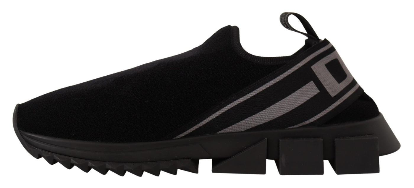 Black Neoprene Stretch Sorrento Sneakers Shoes