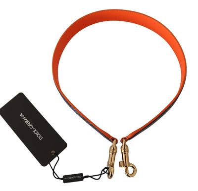 Blue Orange Python Leather Accessory Shoulder Strap