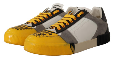 Yellow Suede Miami Sneakers Leather Shoes