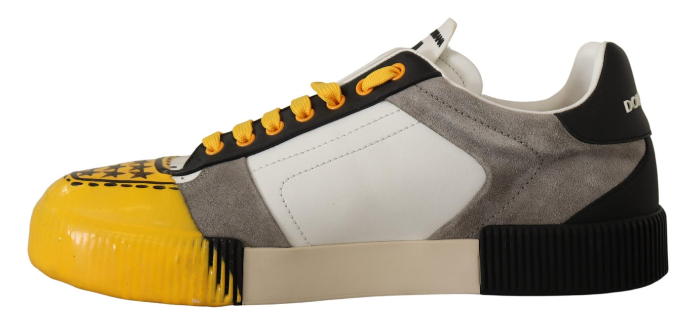 Yellow Suede Miami Sneakers Leather Shoes