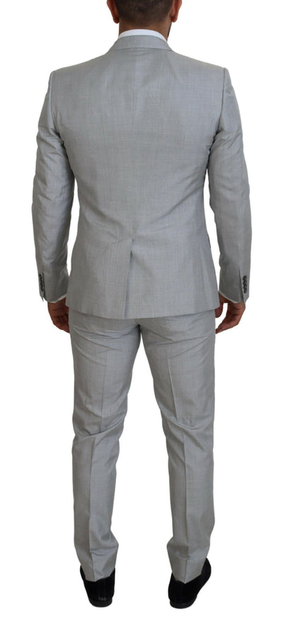 Gray Single Breasted 3 Piece MARTINI Suit