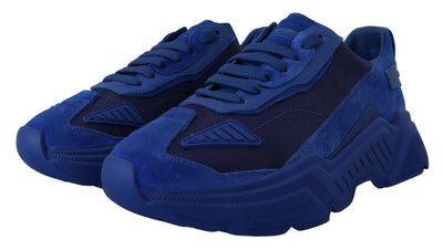 Blue Leather Sport DAYMASTER Sneakers Shoes