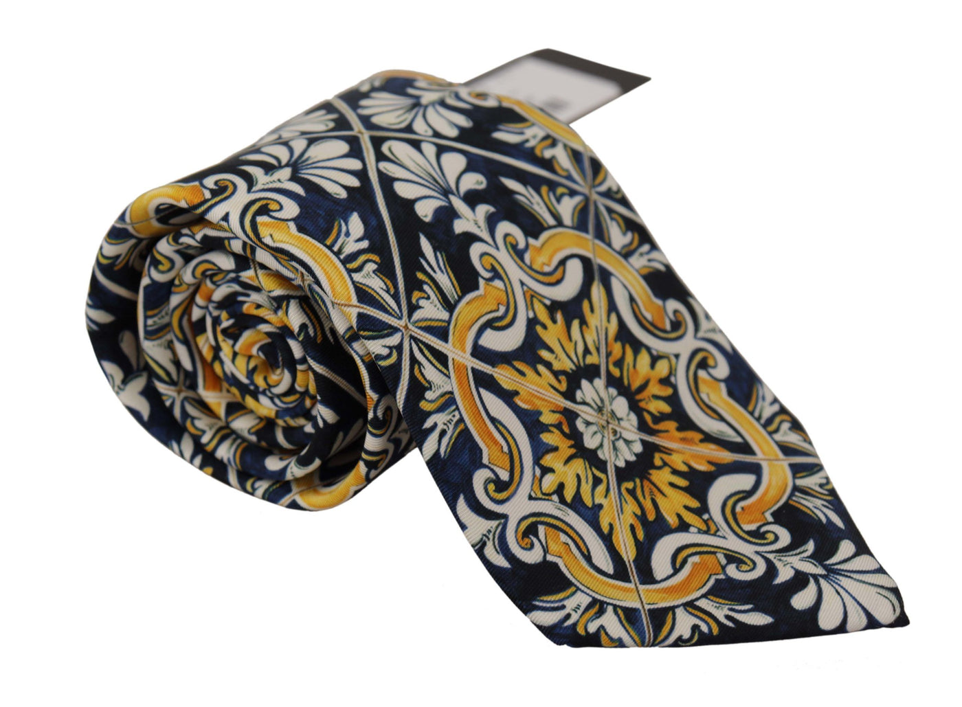 Multicolor Majolica  Accessory 100% Silk Tie
