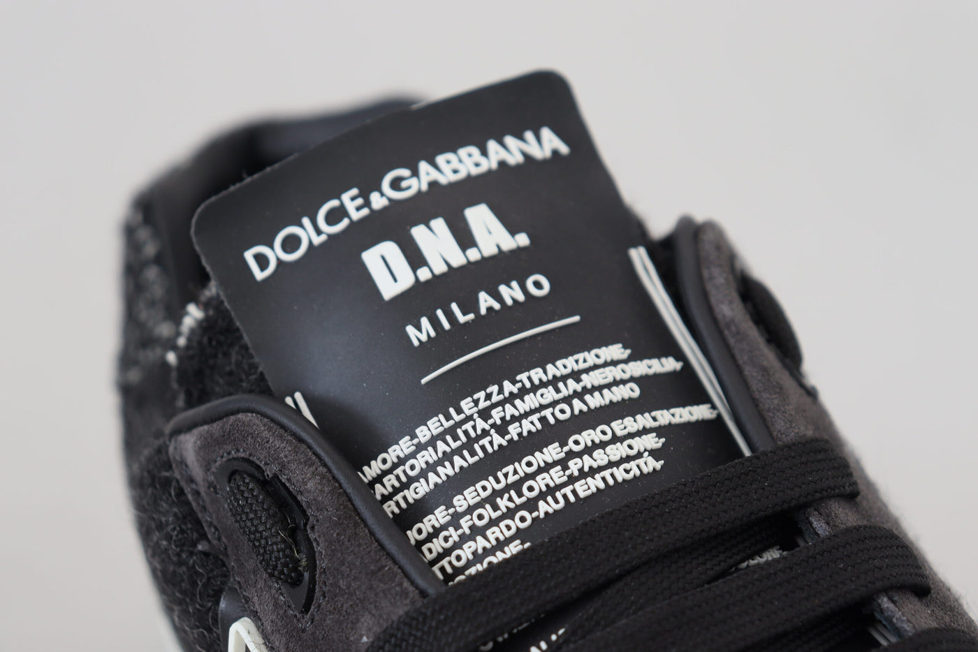 Black D.N.A. Milano Low Top Casual Sneakers