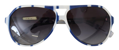 White Blue Stripe Full Frame Plastic DG4182P Sunglasses
