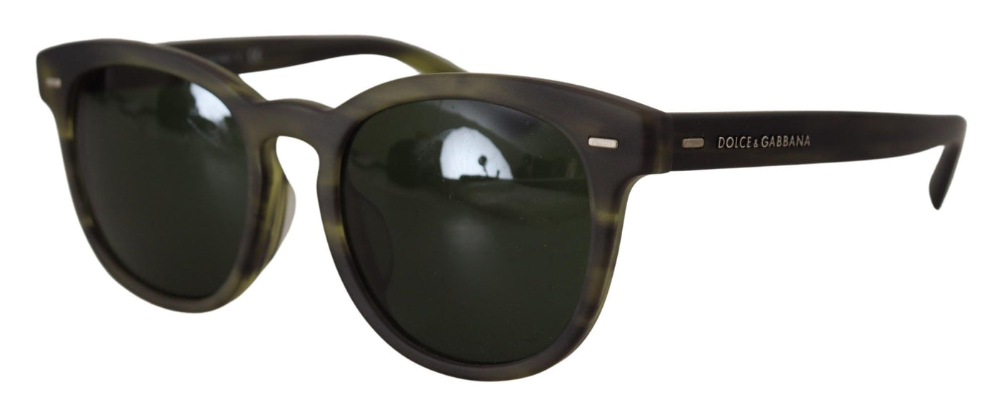 Green Havana Frame Green Lens Unisex Sunglasses