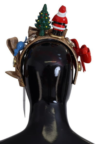 Multicolor Viscose Christmas Themed Headband Diadem