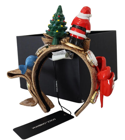 Multicolor Viscose Christmas Themed Headband Diadem