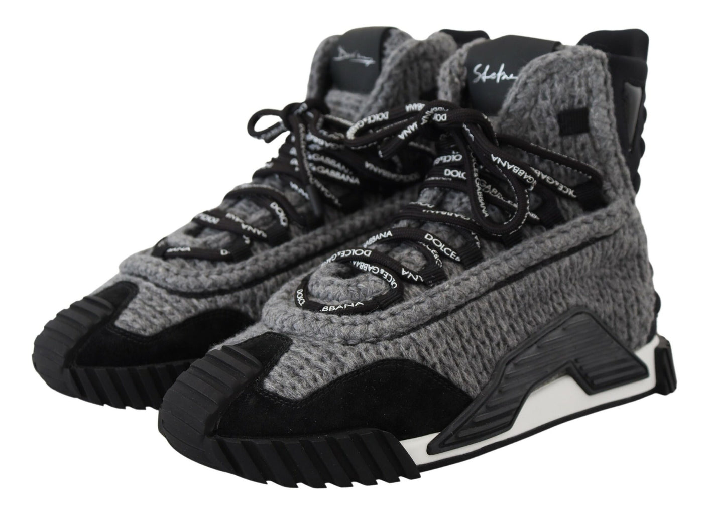 Black Gray Fabric High Tops NS1 FUTURE Sneakers