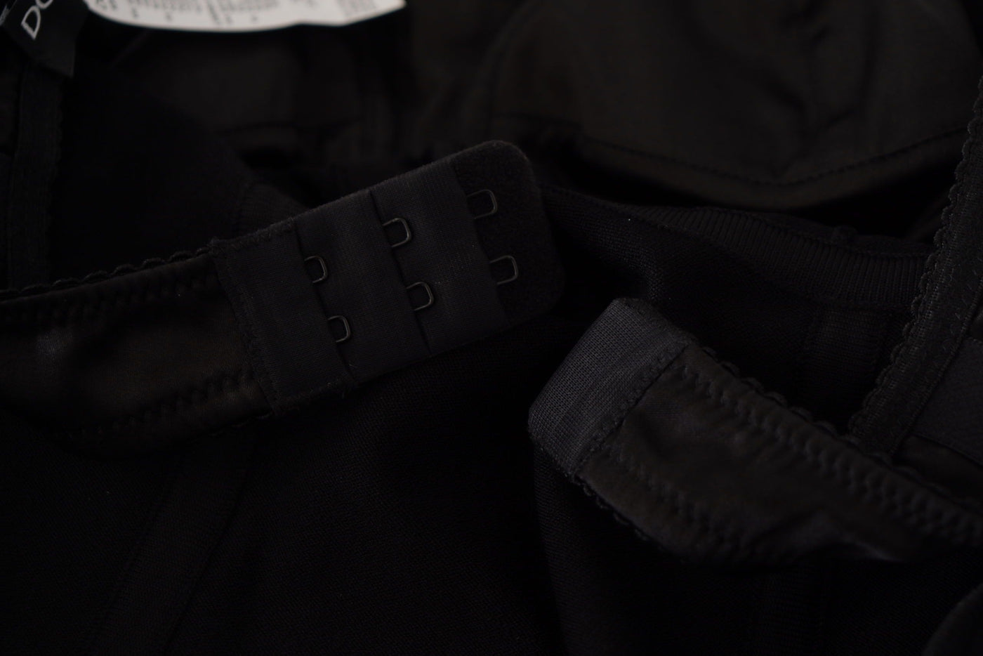Black Bustier Corset Zipper Back Sleeveless Top