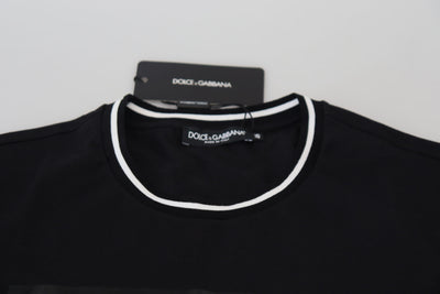 Black Logo Crew Neck Short Sleeves T-shirt