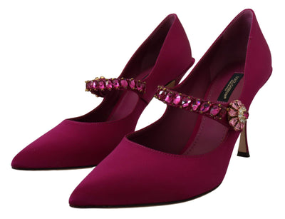 Pink Stiletto Crystal Embellished Pumps Shoes