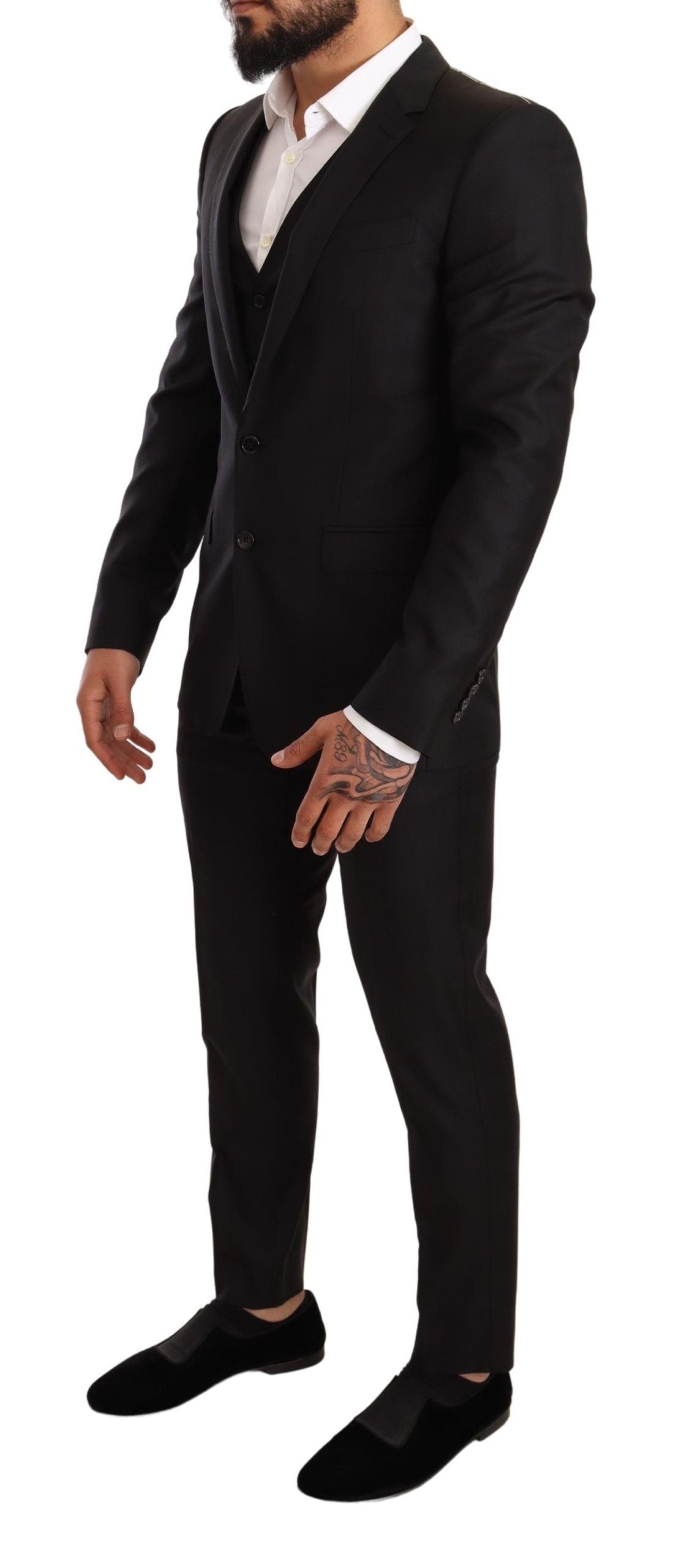 Black Wool Slim Fit MARTINI Suit