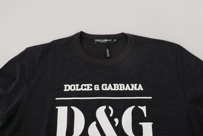 Grey D&G KING OF LOVE Cotton T-shirt