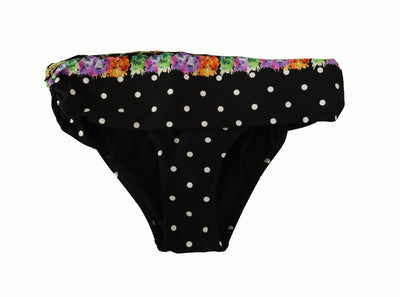 Bikini Bottom Black Polka Dot Swimwear