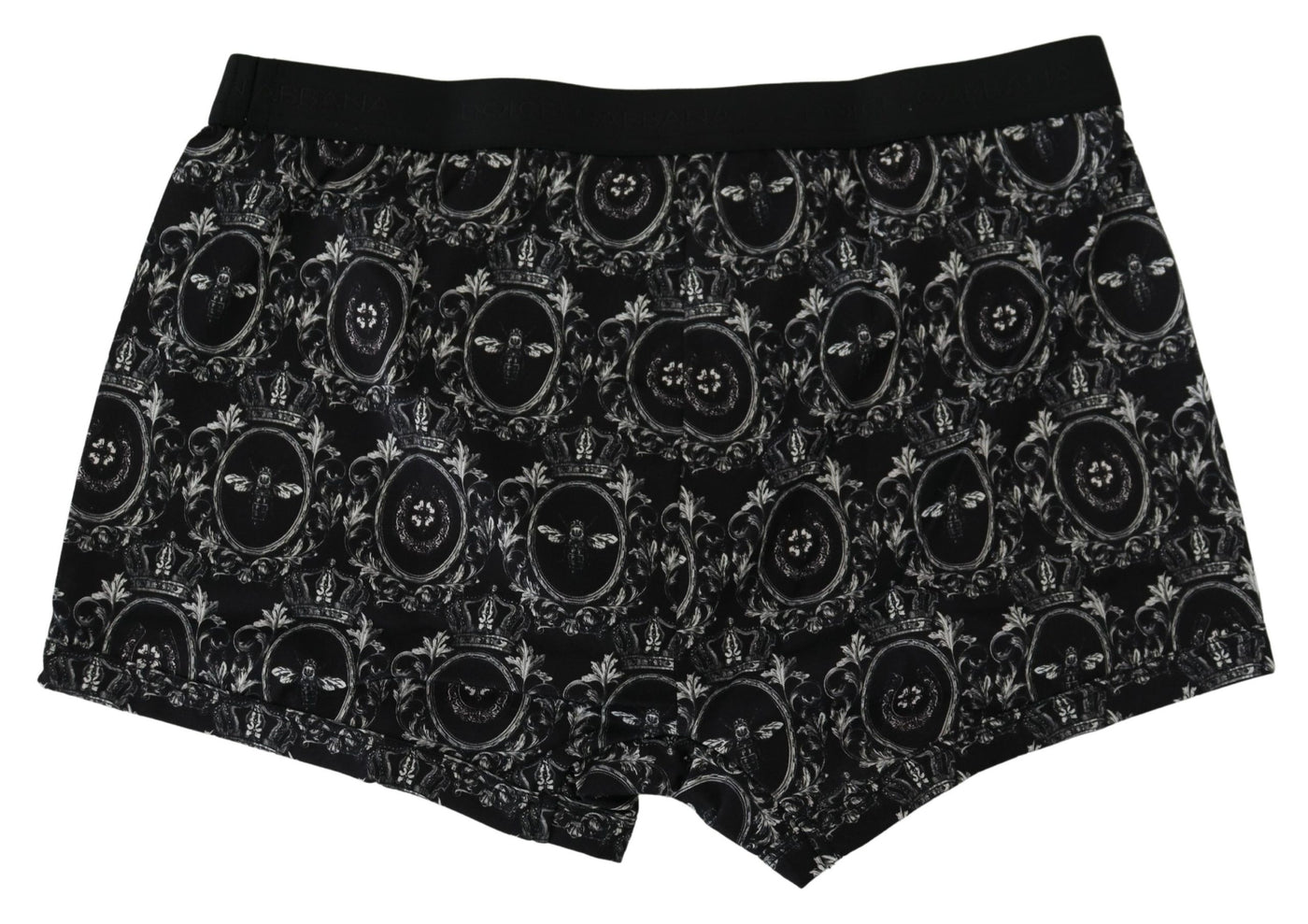 Black Printed Cotton Regular Boxer Underwear