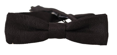 Black 100% Silk Adjustable Neck Papillon Tie