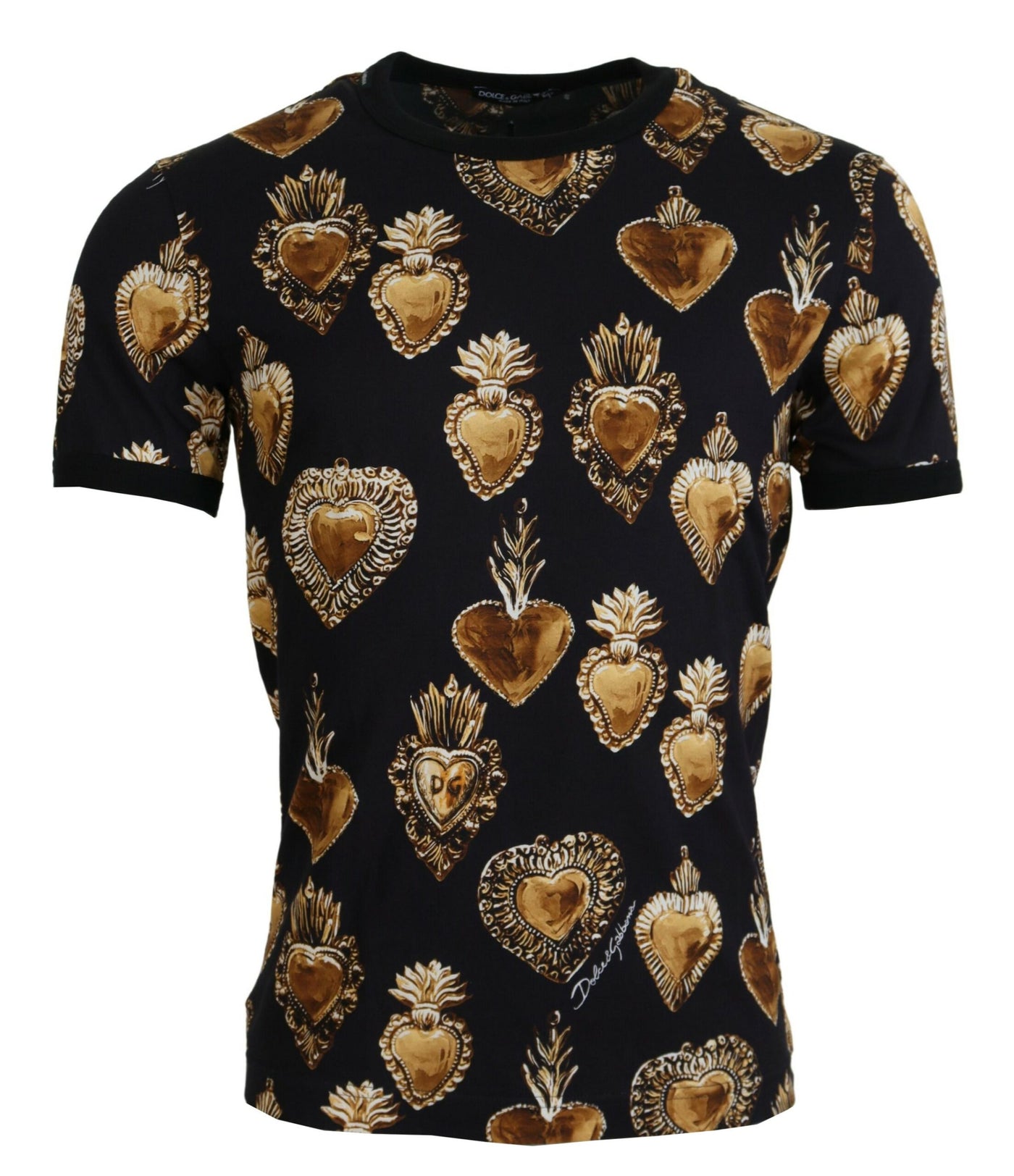 Black Sacred Heart Short Sleeves T-shirt