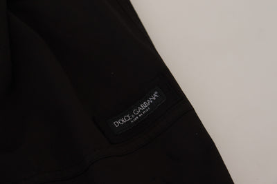 Black Cotton DG Logo Cargo Jogger Pants