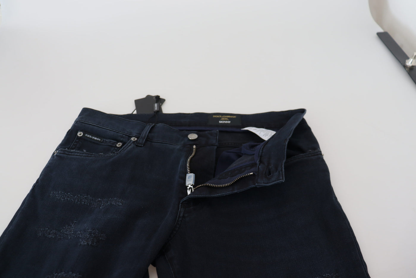 Blue Cotton Skinny Casual Denim Jeans