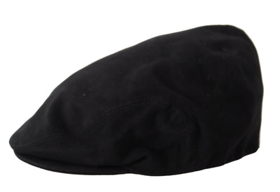 Black Newsboy Men Capello 100% Cotton Hat