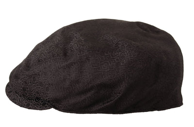 Brown 100% Silk Newsboy Cap Men Capello Hat