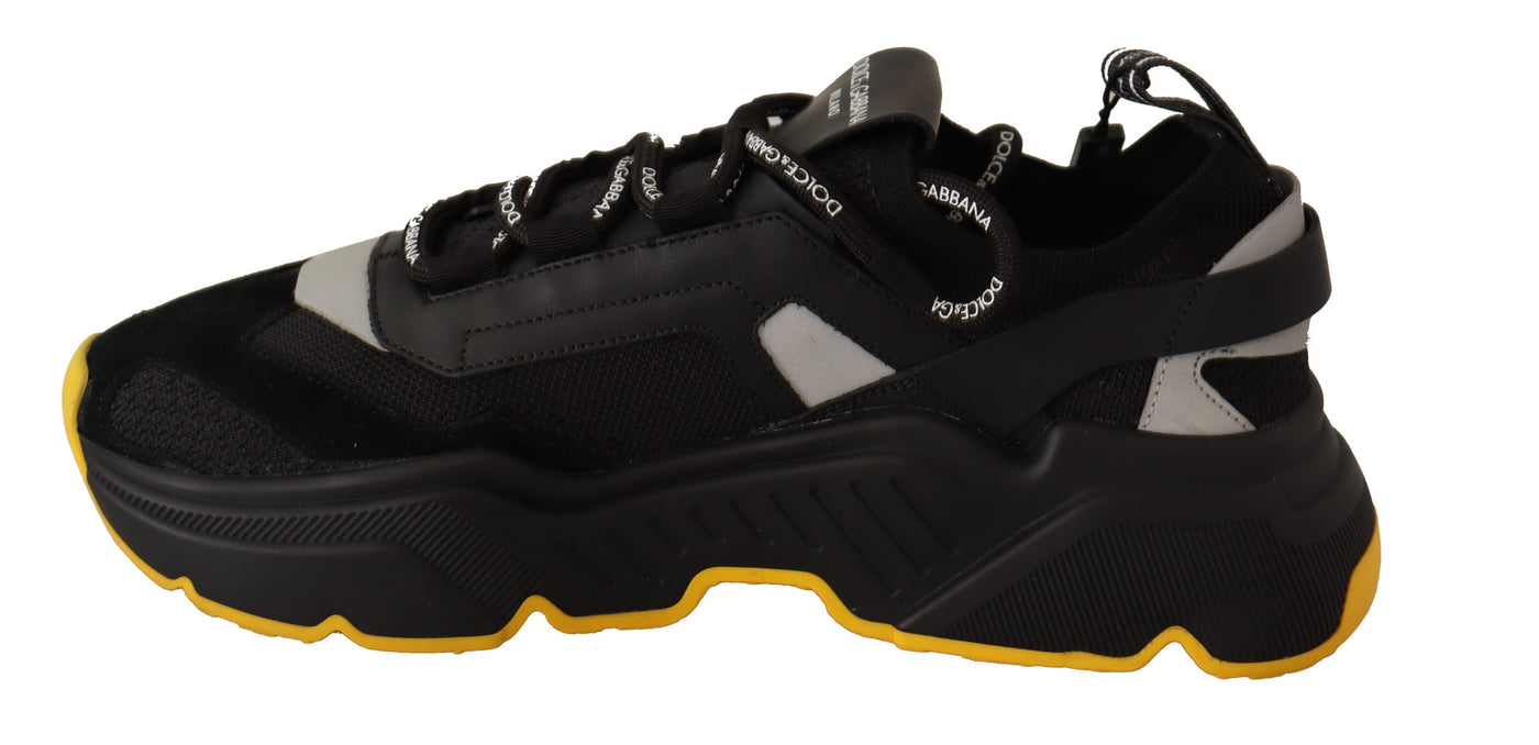 Black Leather Sport DAYMASTER Sneakers Shoes