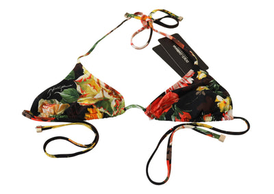 Multicolor Floral  Bikini Top Beachwear Swimwear