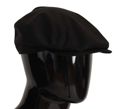 Black Newsboy Cap Men Capello Cotton Hat