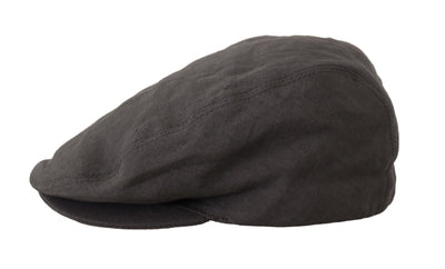 Gray Newsboy Cap Men Capello Linen Hat