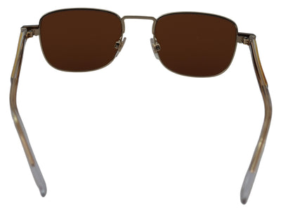 Brown Metal Rectangular Women DG2222  Sunglasses
