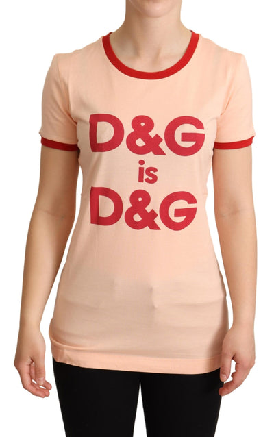 Pink Crewneck D&G IS D&G Top T-shirt
