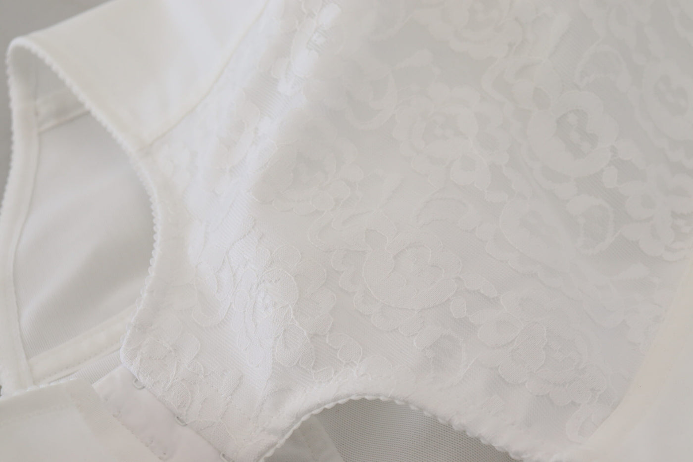 White Nylon Sleeveless Bodysuit Dress