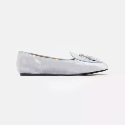 Gray Flat Shoe