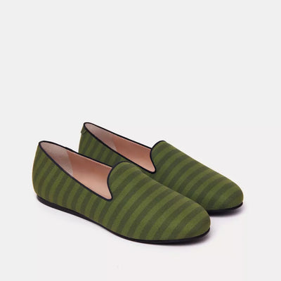 Green Cotton Moccasin