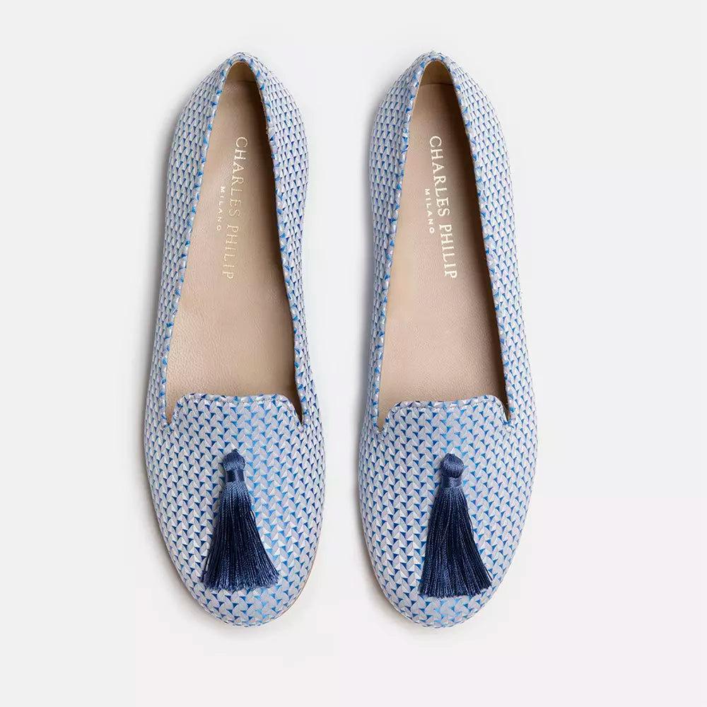 Light Blue Flat Shoe