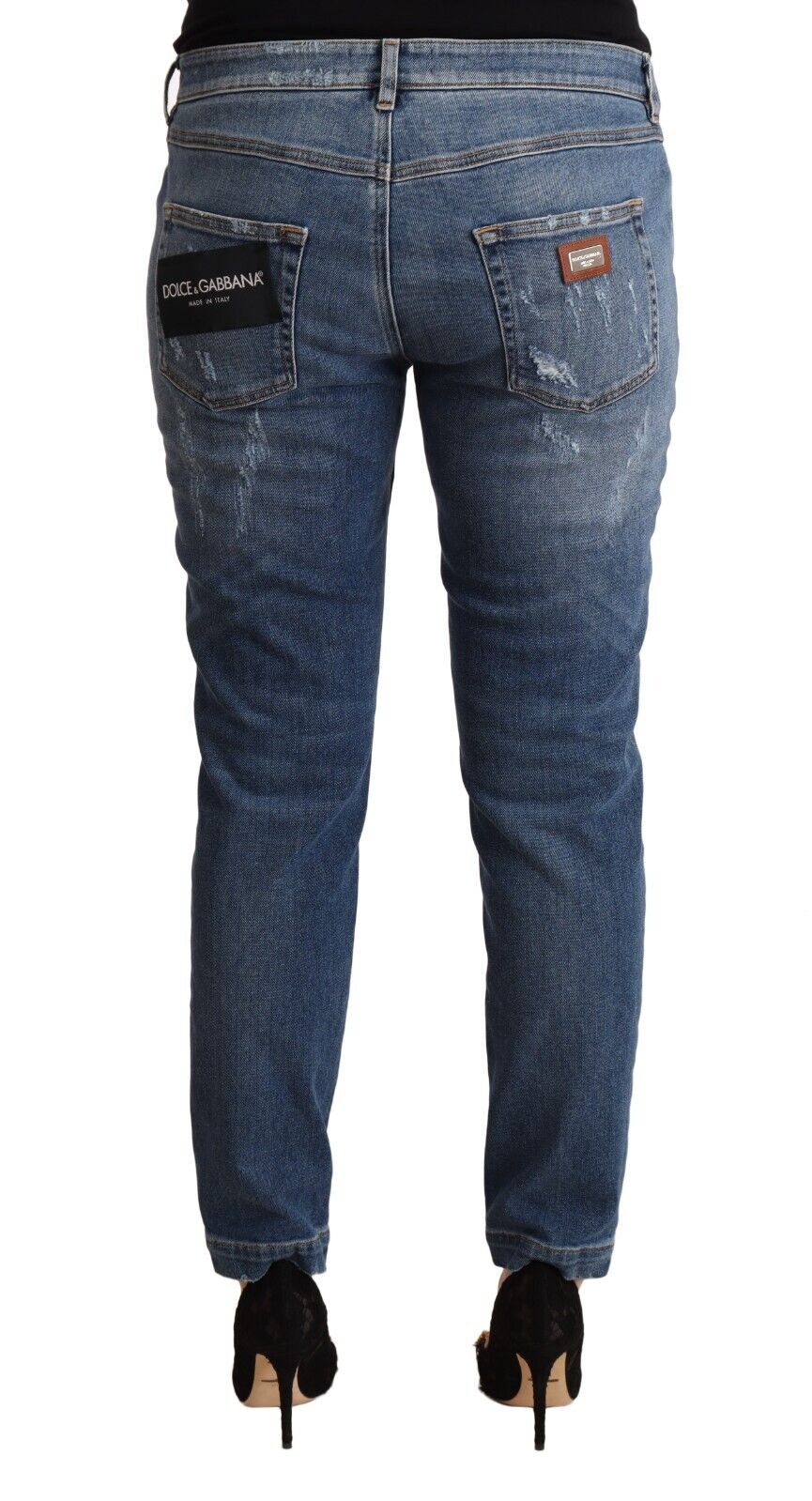 Blue Skinny Denim Cotton Stretch Jeans