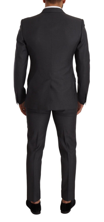 Gray MARTINI Wool Double Breasted 2 Piece Suit